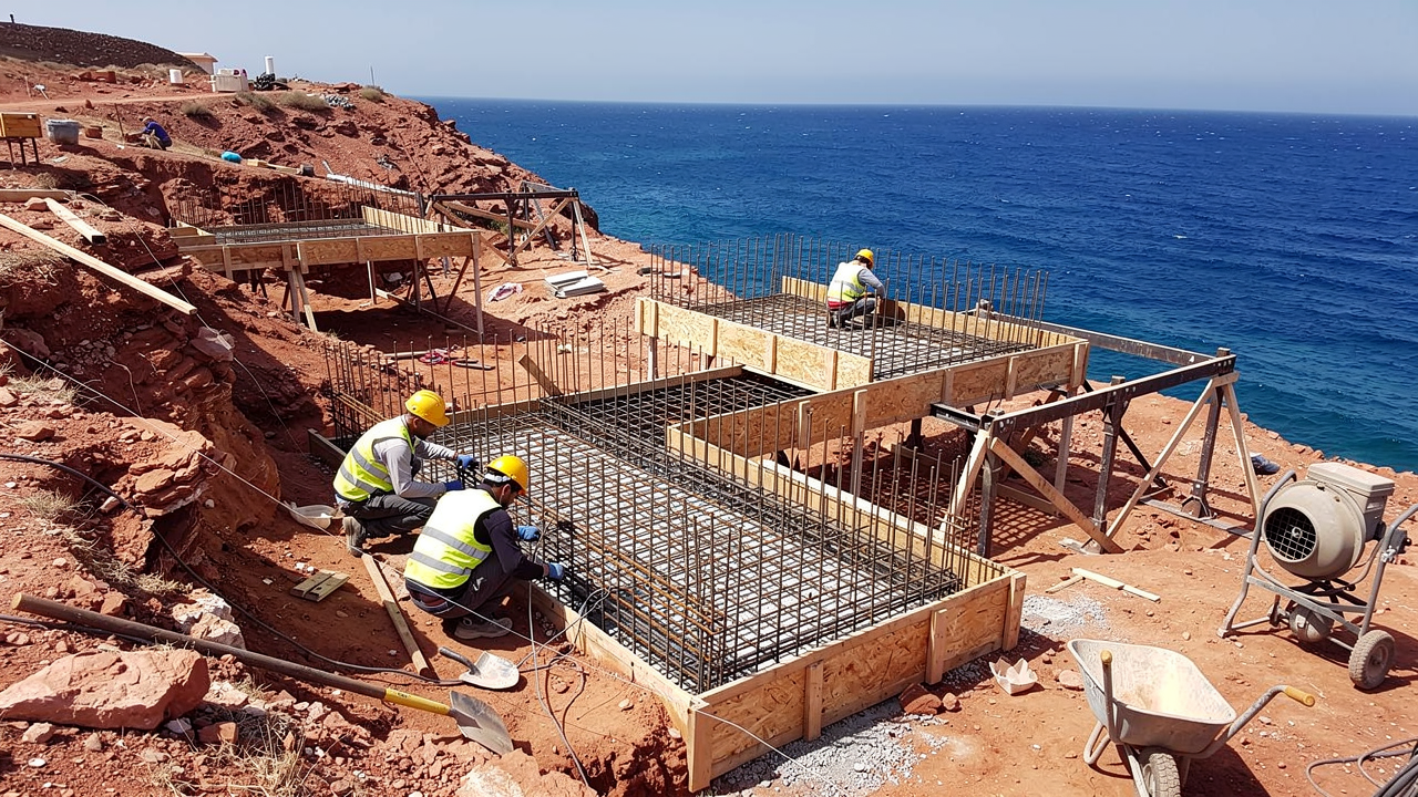 Terrassement et fondation sous le soleil d'Aglou